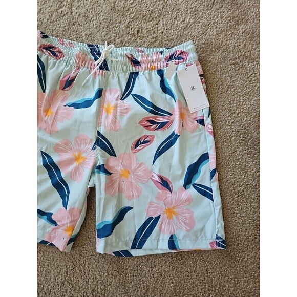 Soverign Code Men's Floral-Print Swim Shorts Drawstring Size XL NEW $64 - Picture 2 of 6